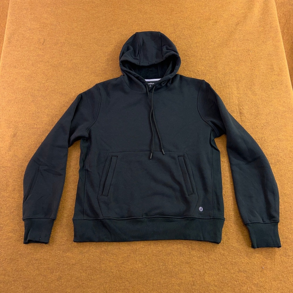 Jambys Womens XS Black Fleece Lined Pullover Hoodie New